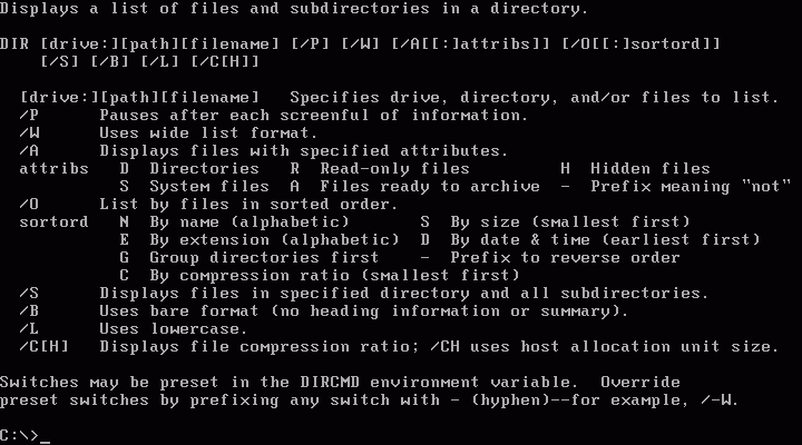 File:MS-DOS 6.22 dir screenshot.png